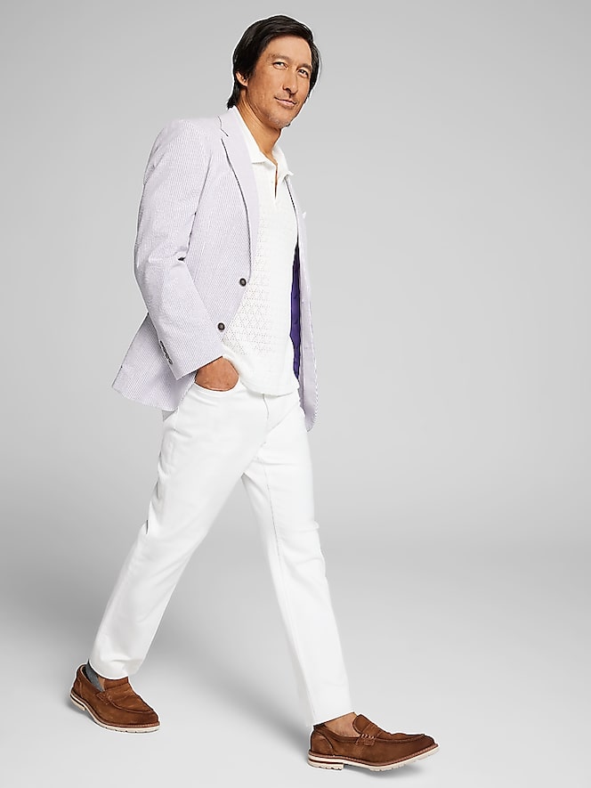 Nautica Modern Fit Seersucker Sport Coat