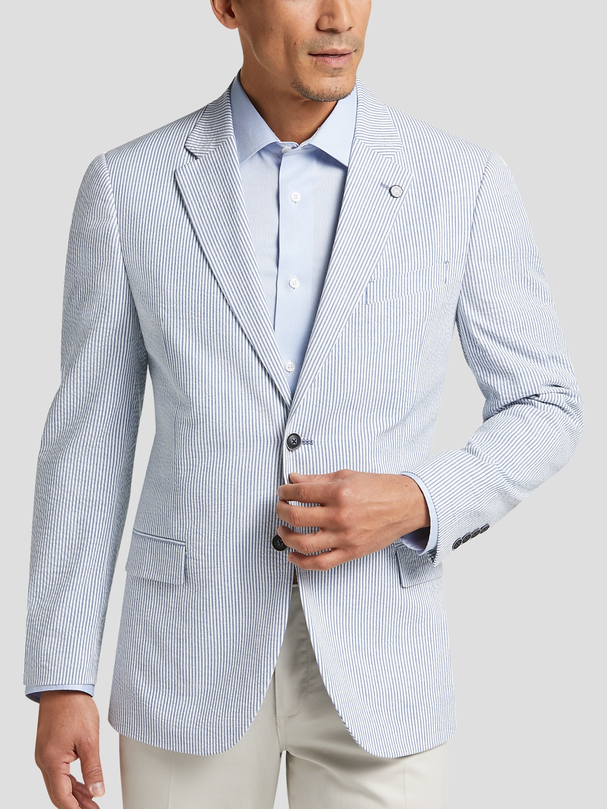 Nautica Modern Fit Seersucker Sports Coat Sport Coats Men s Wearhouse