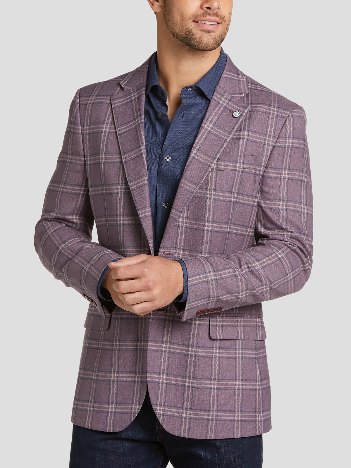 Plum sport coat clearance