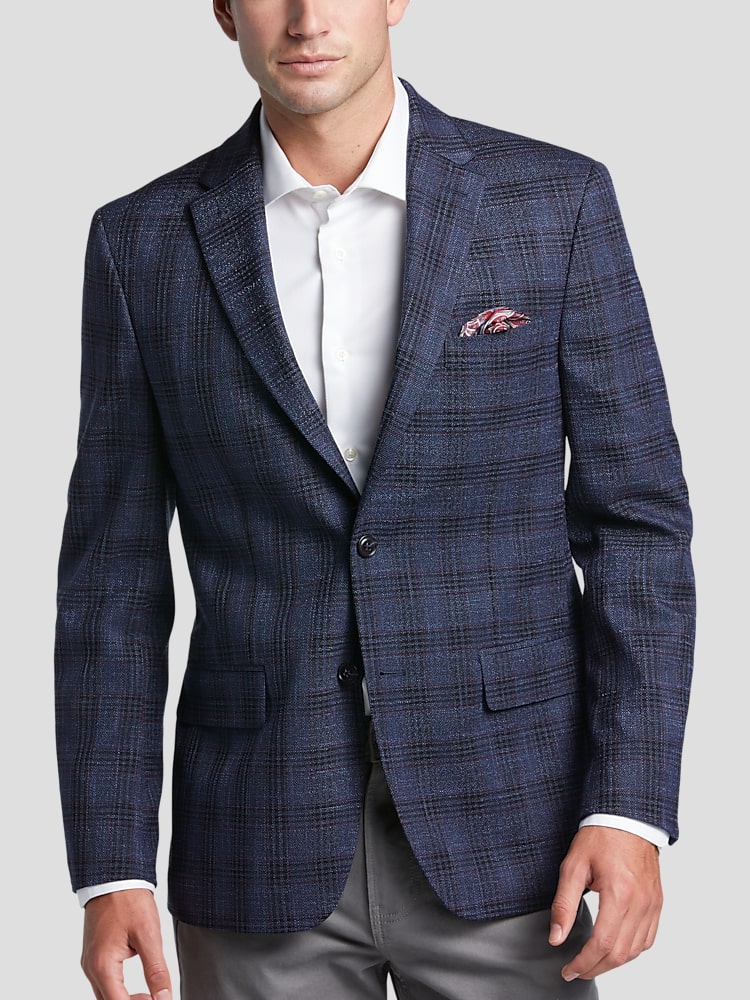 Tommy Hilfiger Modern Fit Sport Coat, Red Tic