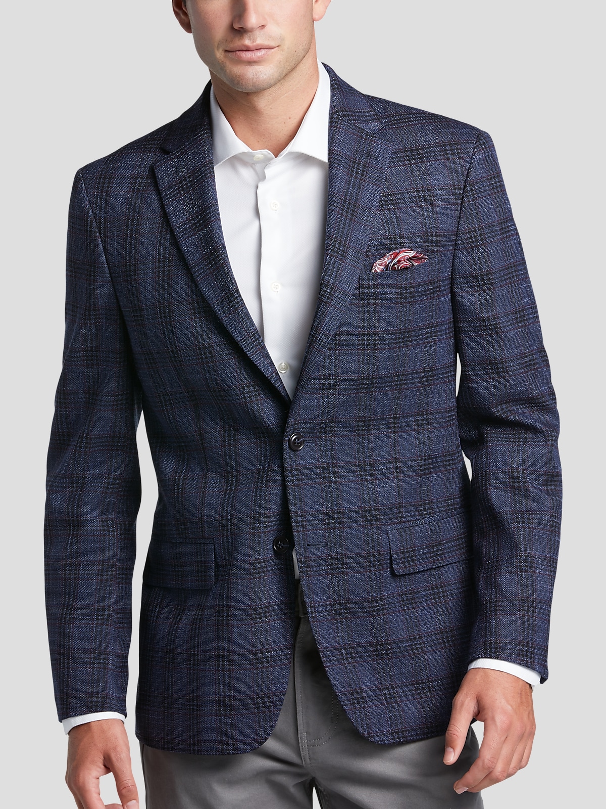 Tommy Hilfiger Men's Blue Modern Fit Patterned Blazer – COUTUREPOINT