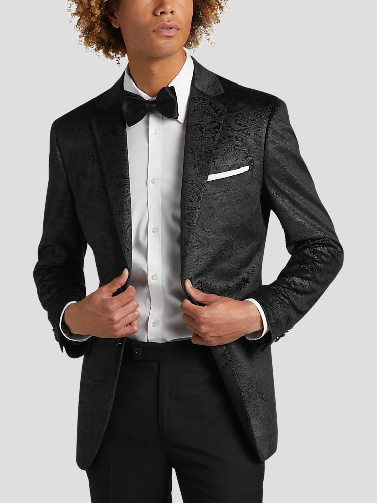 Evening Notch Black 2-Button Notch Tuxedo (2-Piece Set