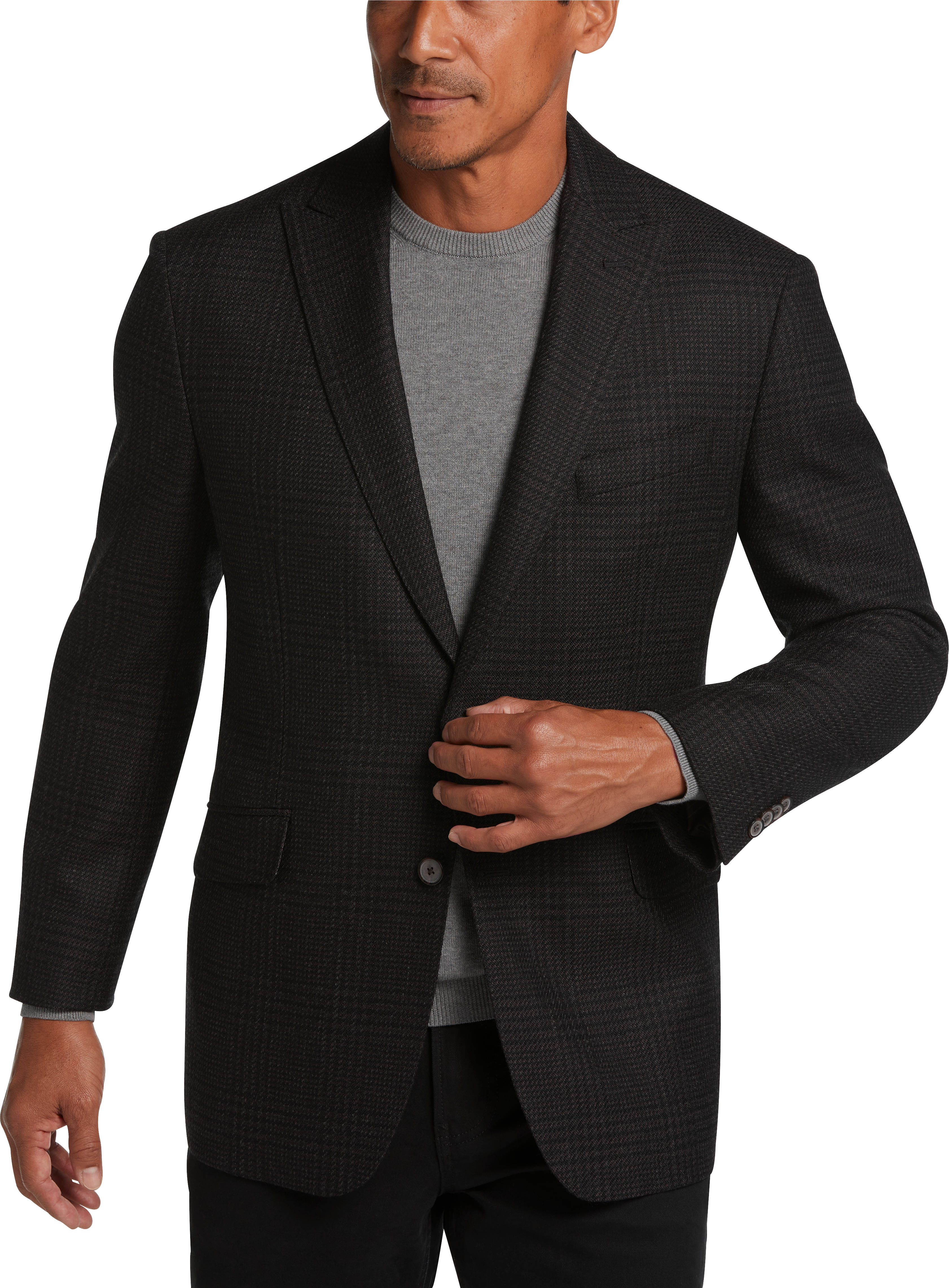 Modern Fit Peak Lapel Sport Coat