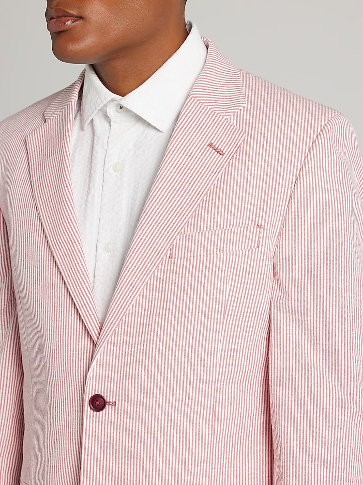 新品　TENDERLOIN SEERSUCKER 3BUTTONS JKT Trim Fit Striped Seersucker Sport Coat