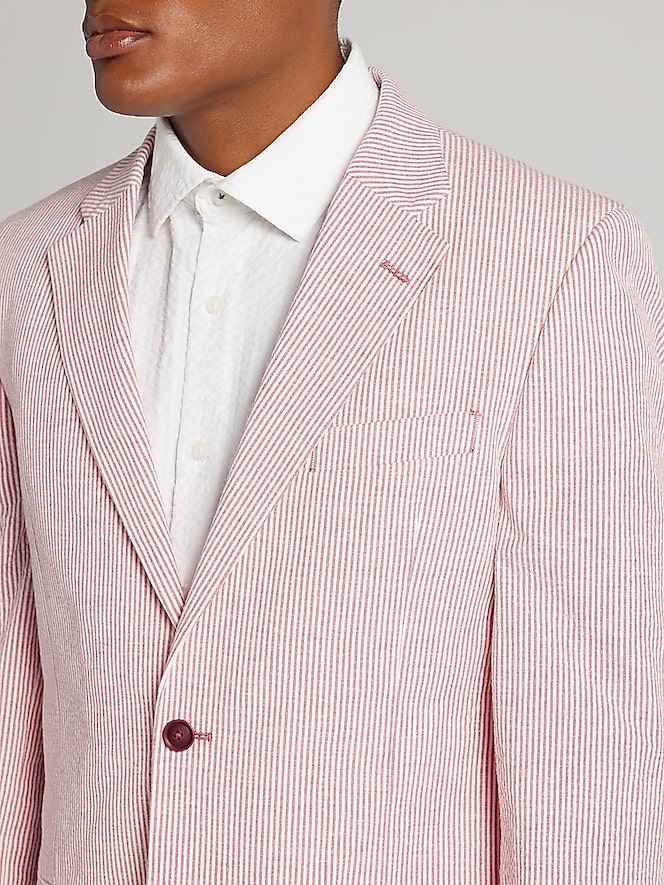 Nautica Modern Fit Seersucker Sport Coat