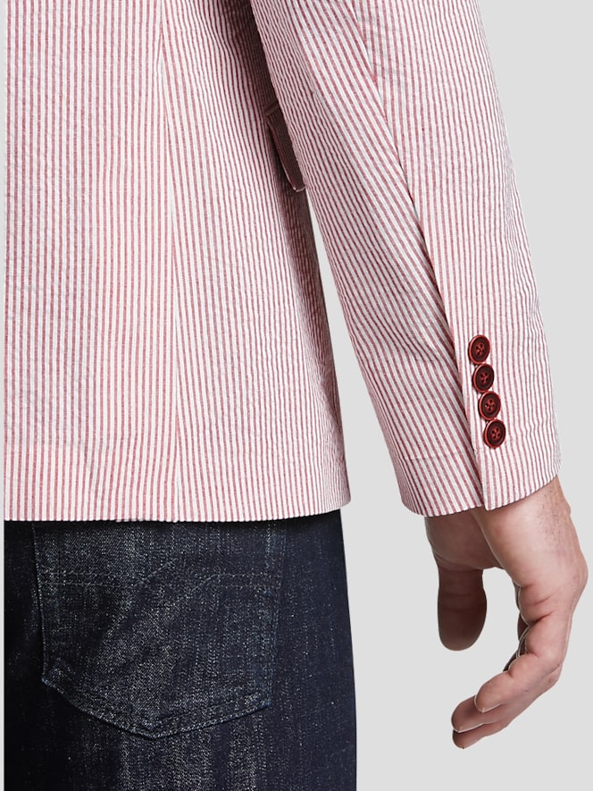 Nautica Modern Fit Seersucker Sport Coat