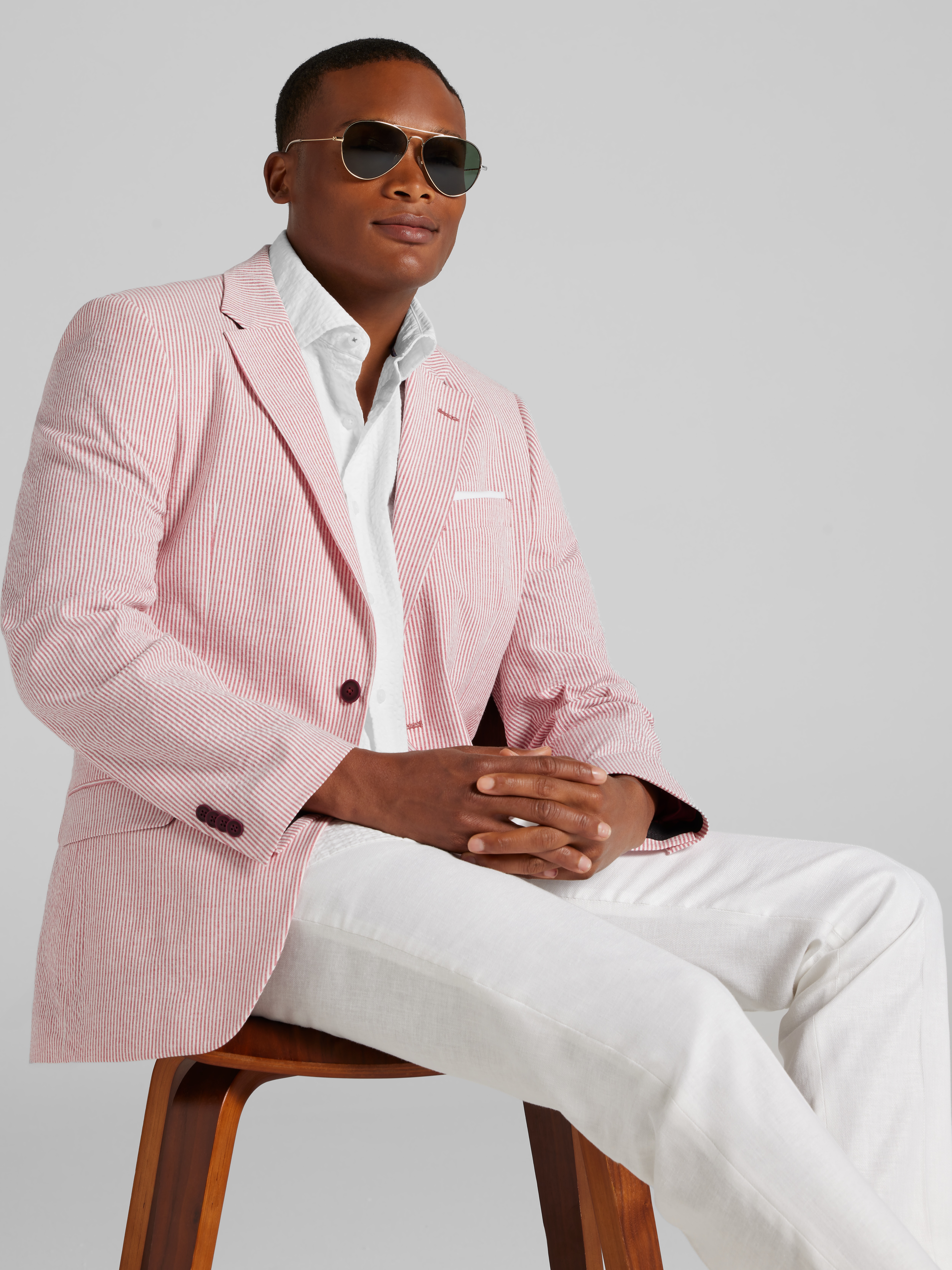 Modern Fit Seersucker Sport Coat