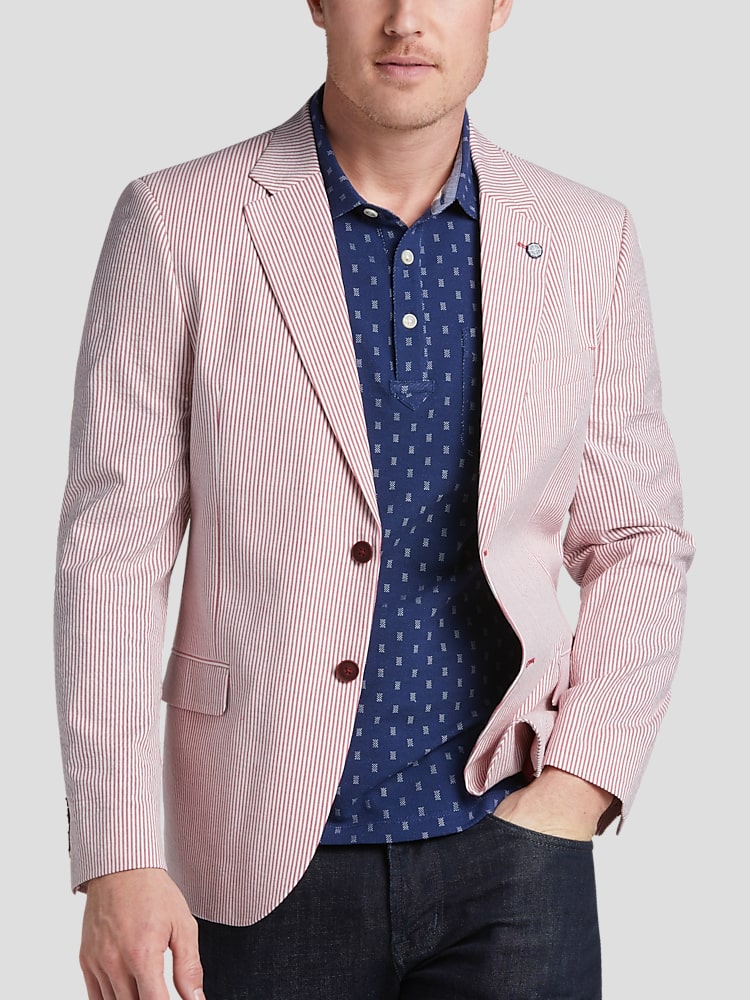 Nautica Modern Fit Seersucker Sport Coat Sport Coats Men's