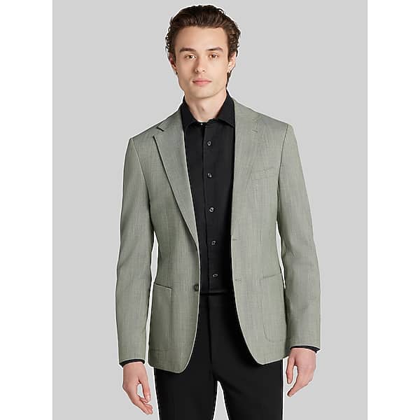 Calvin Klein Big & Tall Men's Slim Fit Sport Coat Green - Size: 48 Long