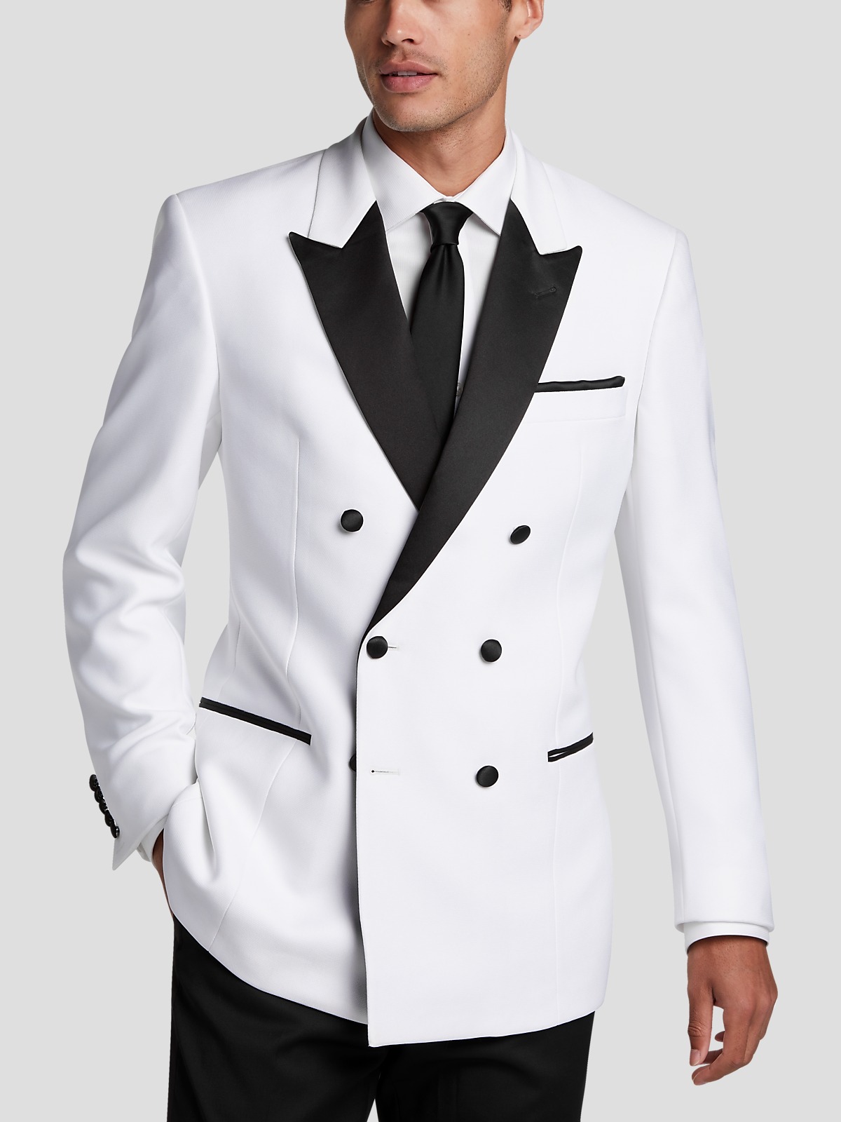 Egara Slim Fit Peak Lapel Double Breasted Dinner Jacket | All Clothing|  Men's Wearhouse