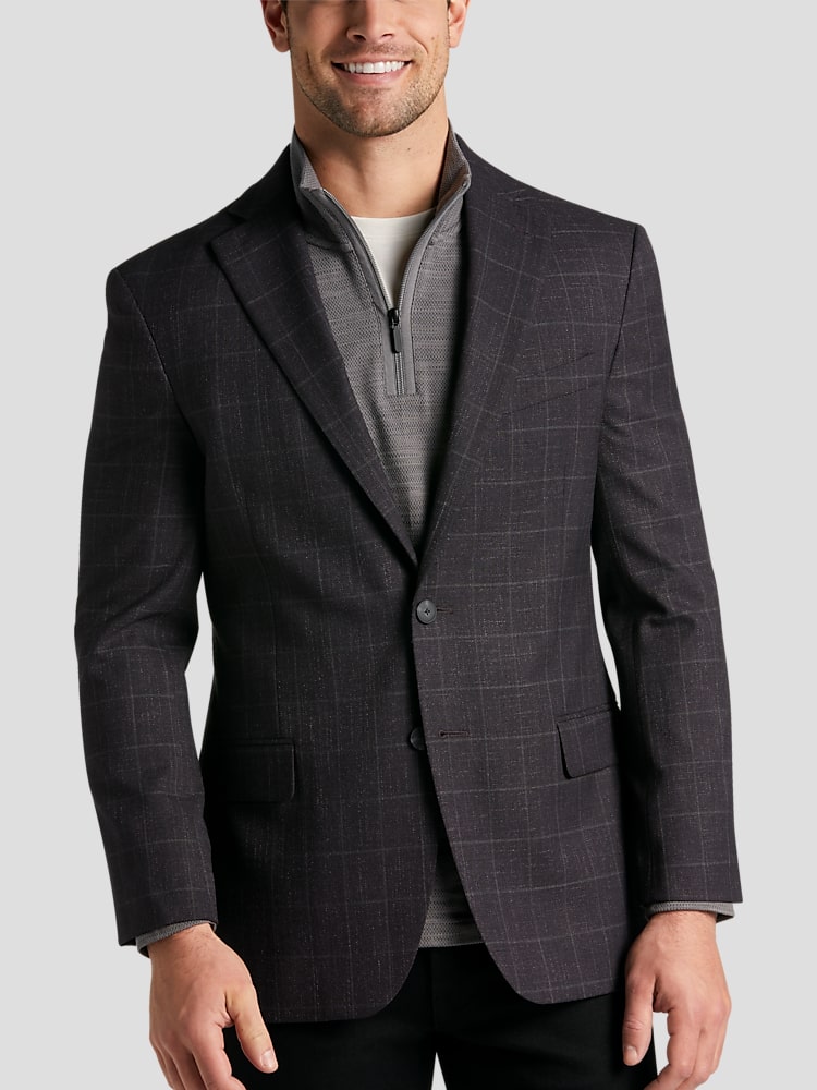 KCA MODERN FIT 2BTN SV SB NOTCH 3 8 LINED FLAP SPORTCOAT