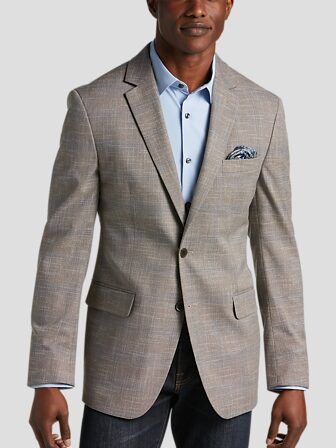 Tan top sports jacket