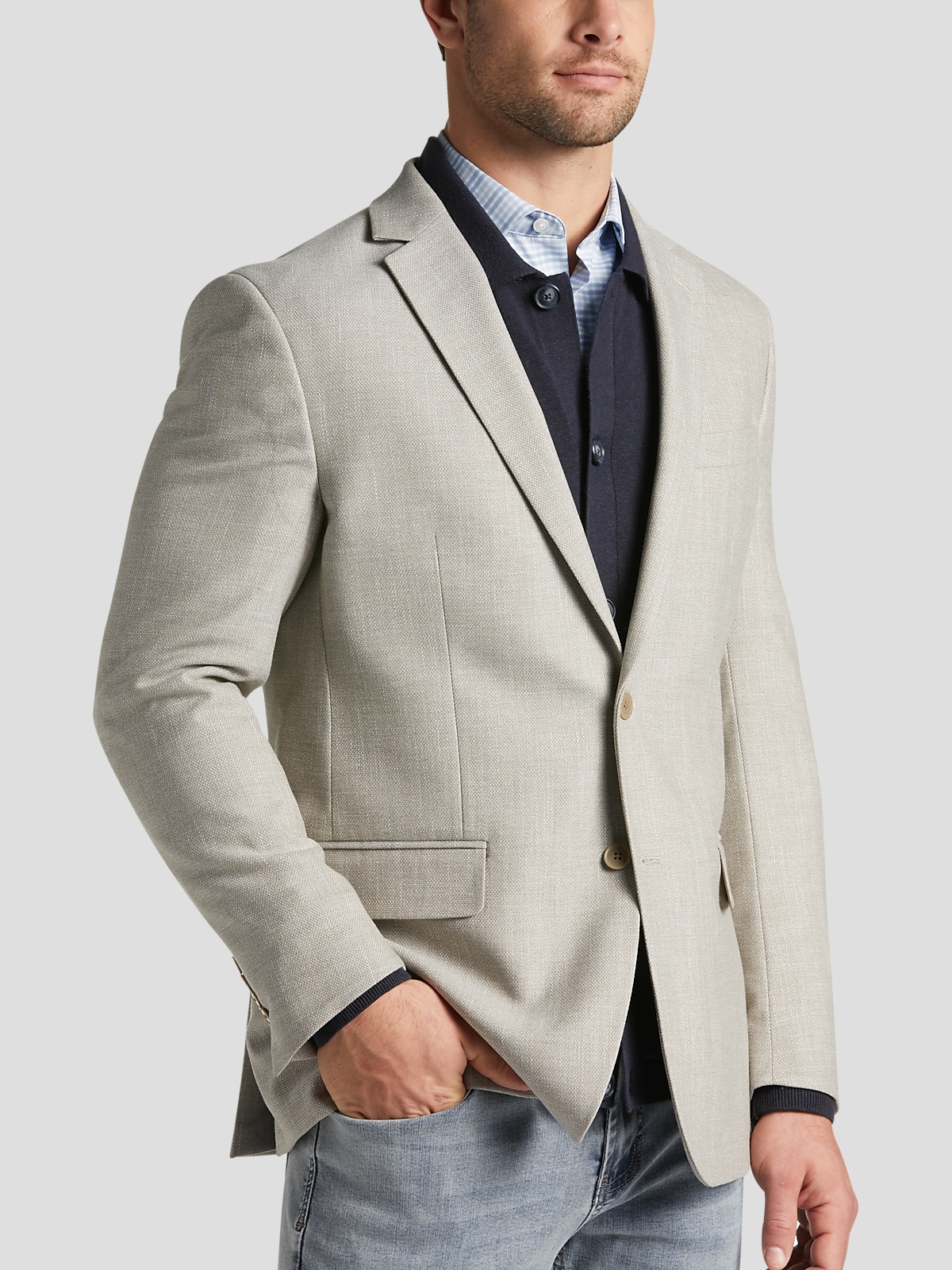 Michael Strahan Classic Fit Sport Coat All Clearance 3999 Mens Wearhouse 