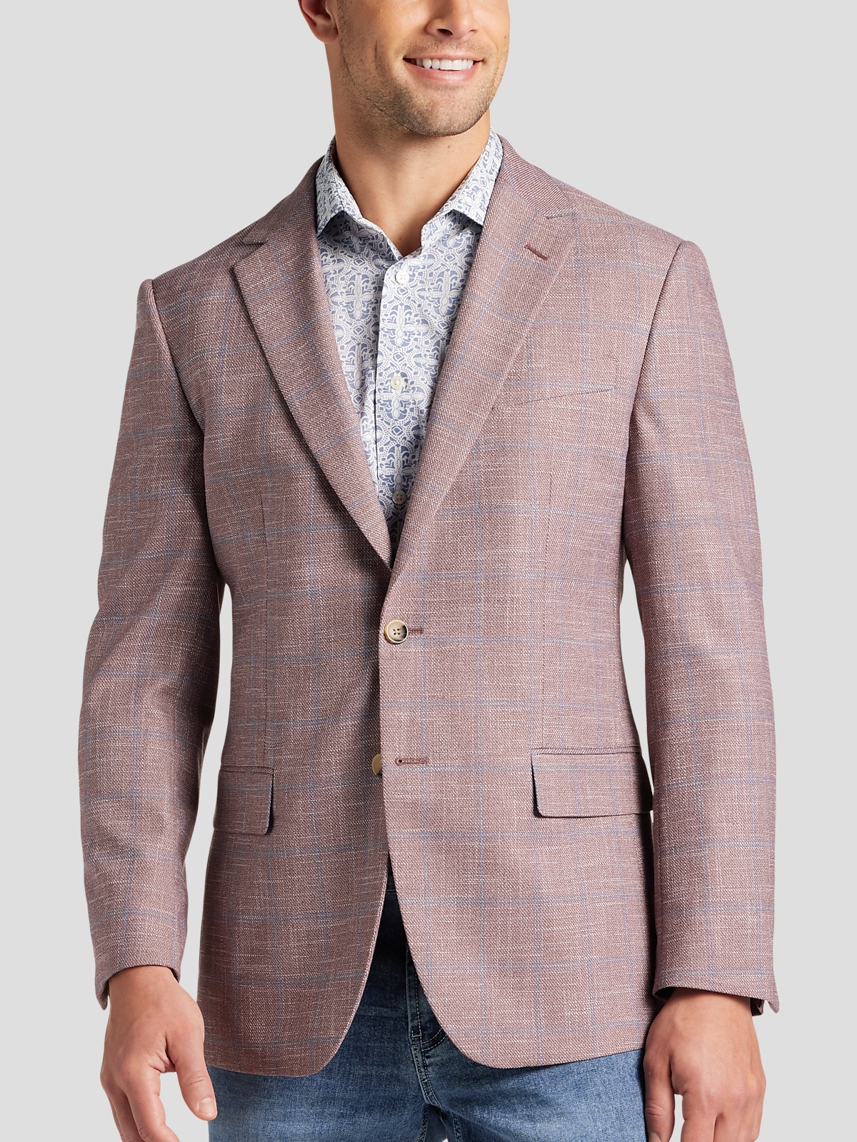 Mens plaid sports coat 2025