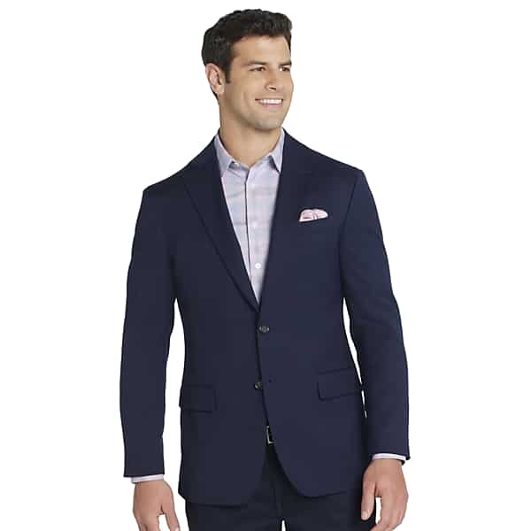 Pronto Uomo Platinum Big & Tall Men's Modern Fit Blazer Navy Solid - Size: 52 Regular - Only Available at Men's Wearhouse