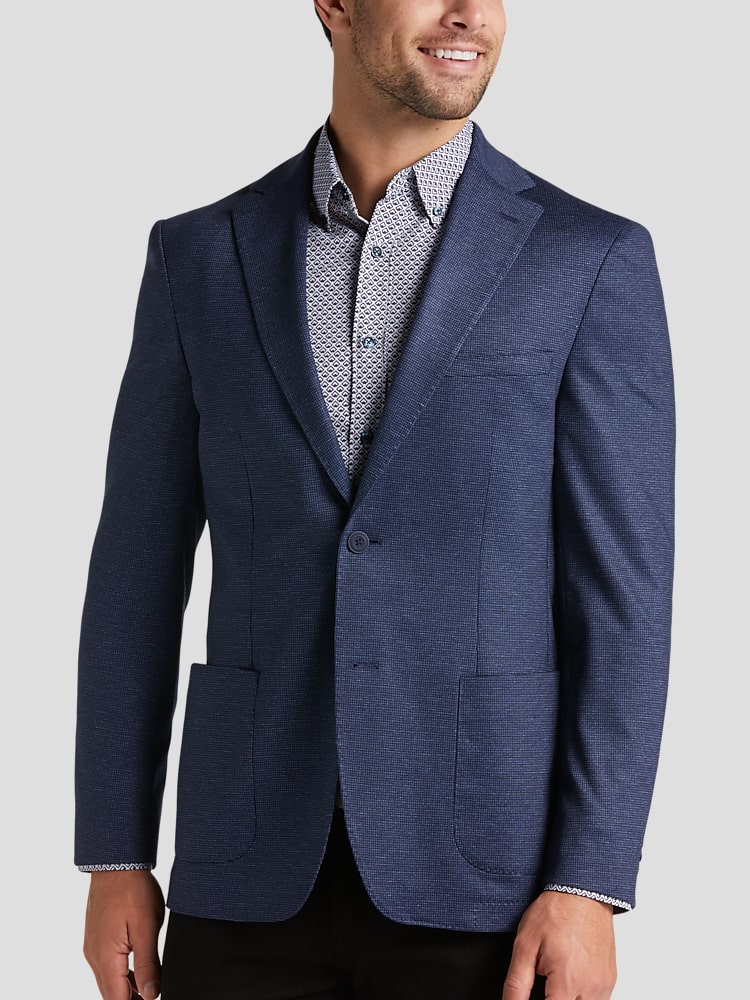 Michael Strahan Classic Fit Houndstooth Sport Coat Sport Coats Men s Wearhouse
