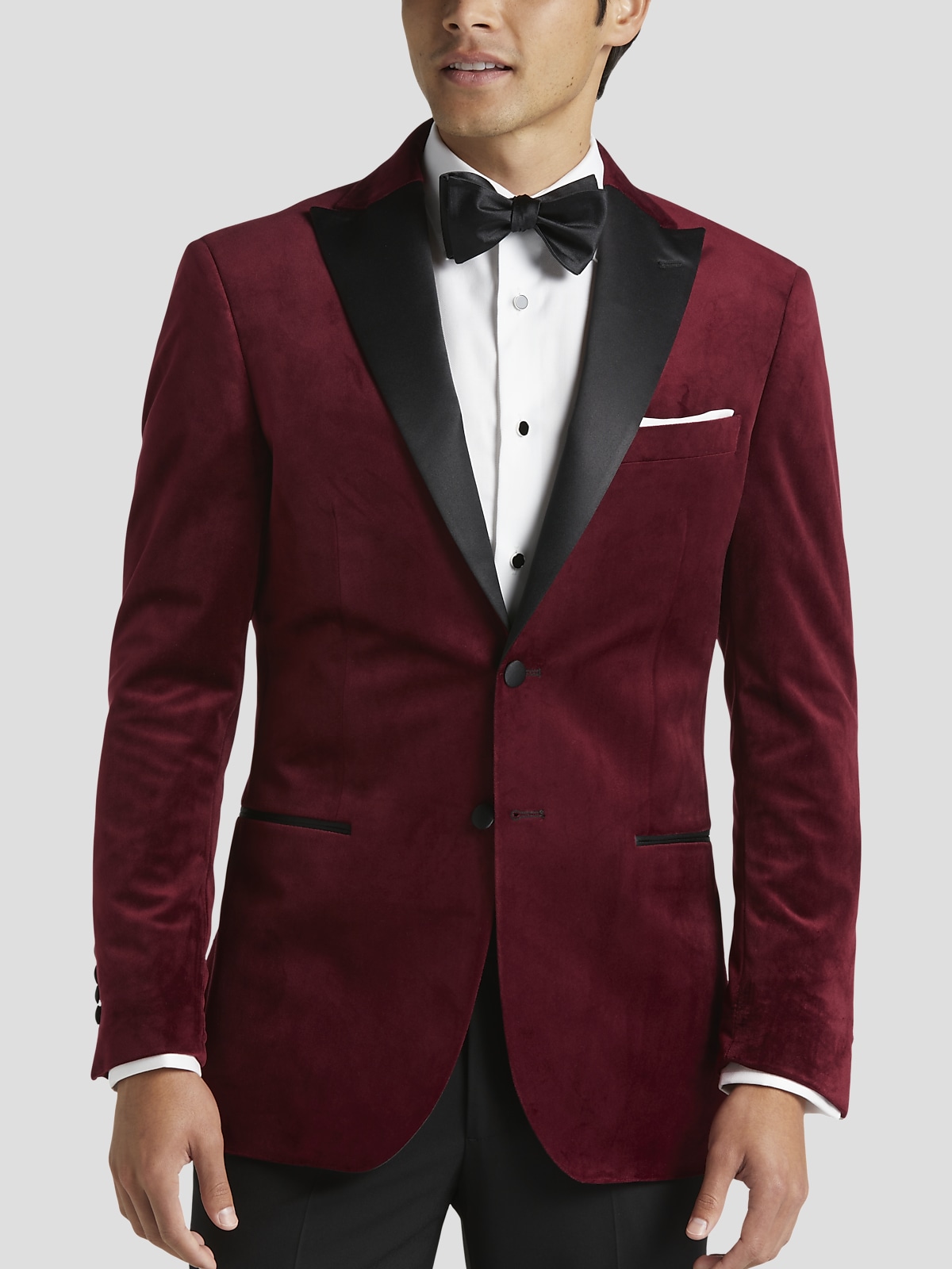 Egara Slim Fit Peak Lapel Velvet Dinner Jacket | All Clearance $39.99 ...