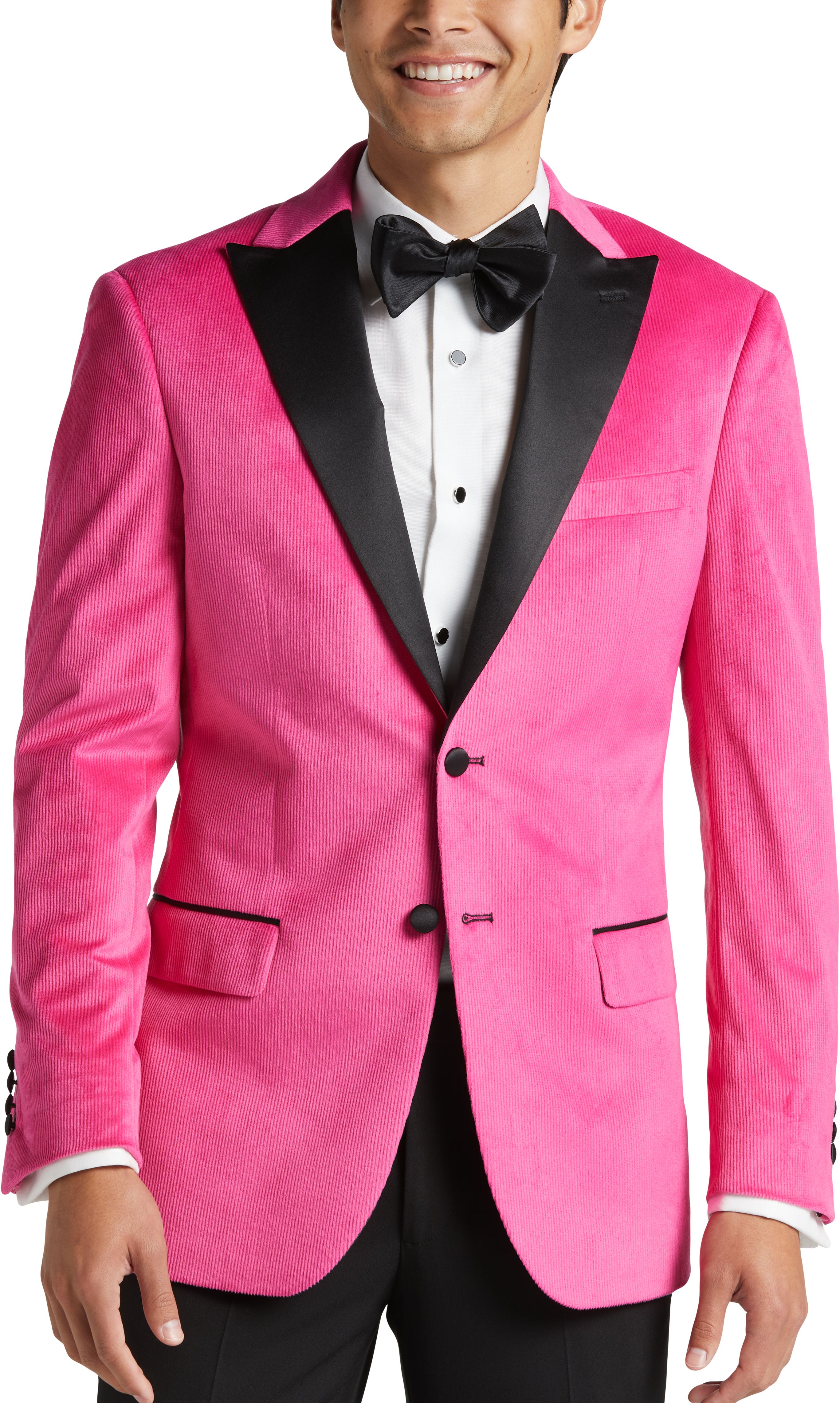 Slim Fit Peak Lapel Velvet Corduroy Dinner Jacket