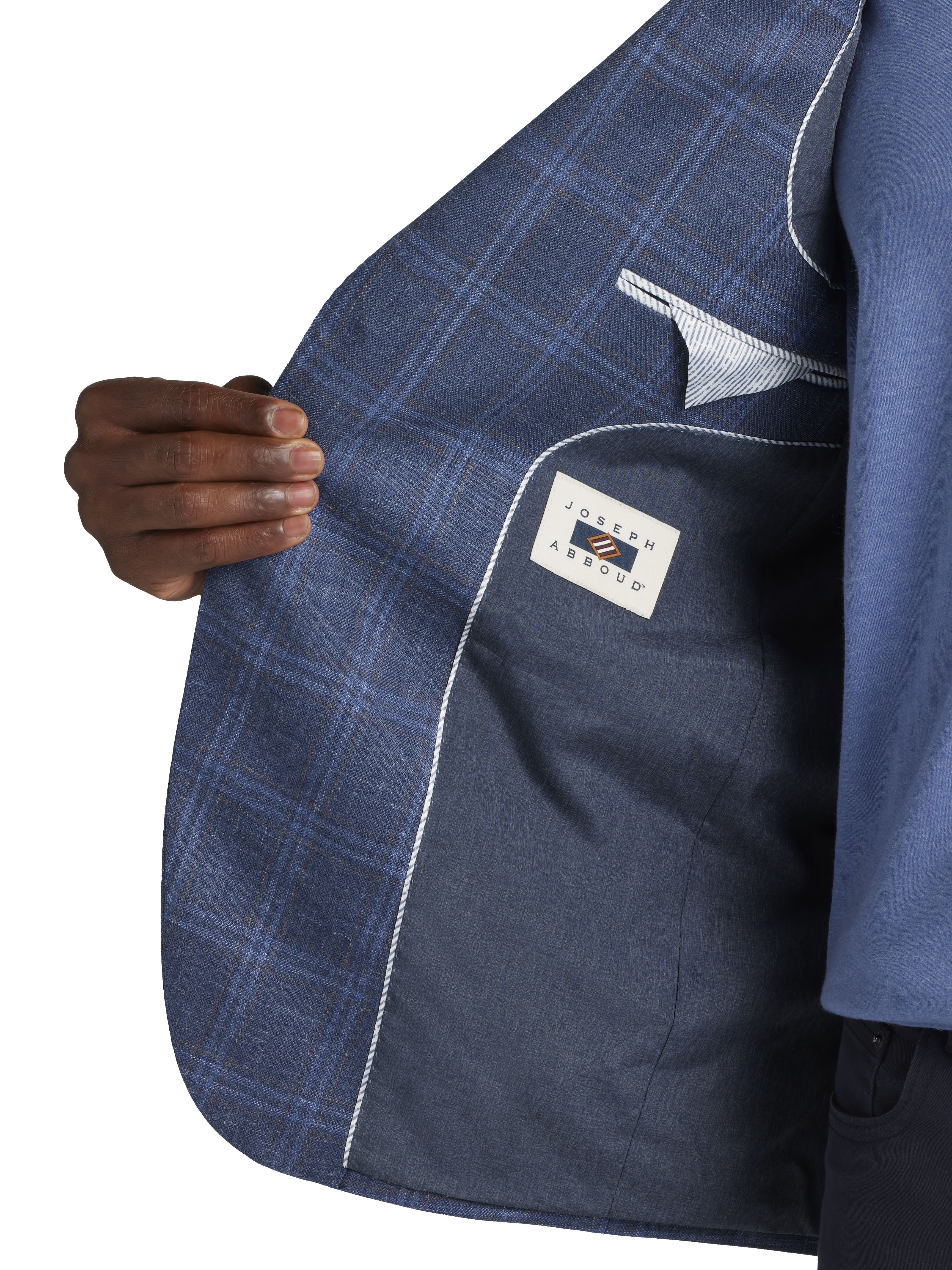 Classic Fit Wool Blend  Plaid Sport Coat