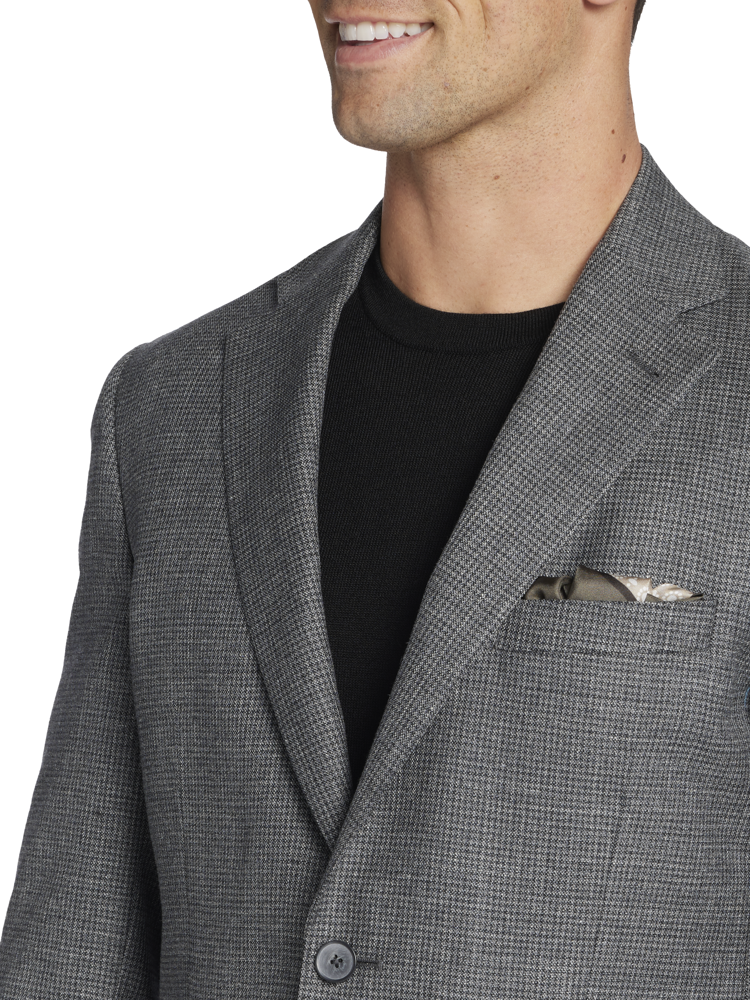 Classic Fit Wool Blend Houndstooth Sport Coat