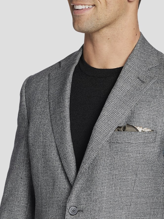 Joseph Abboud Classic Fit Wool Blend Houndstooth Sport Coat