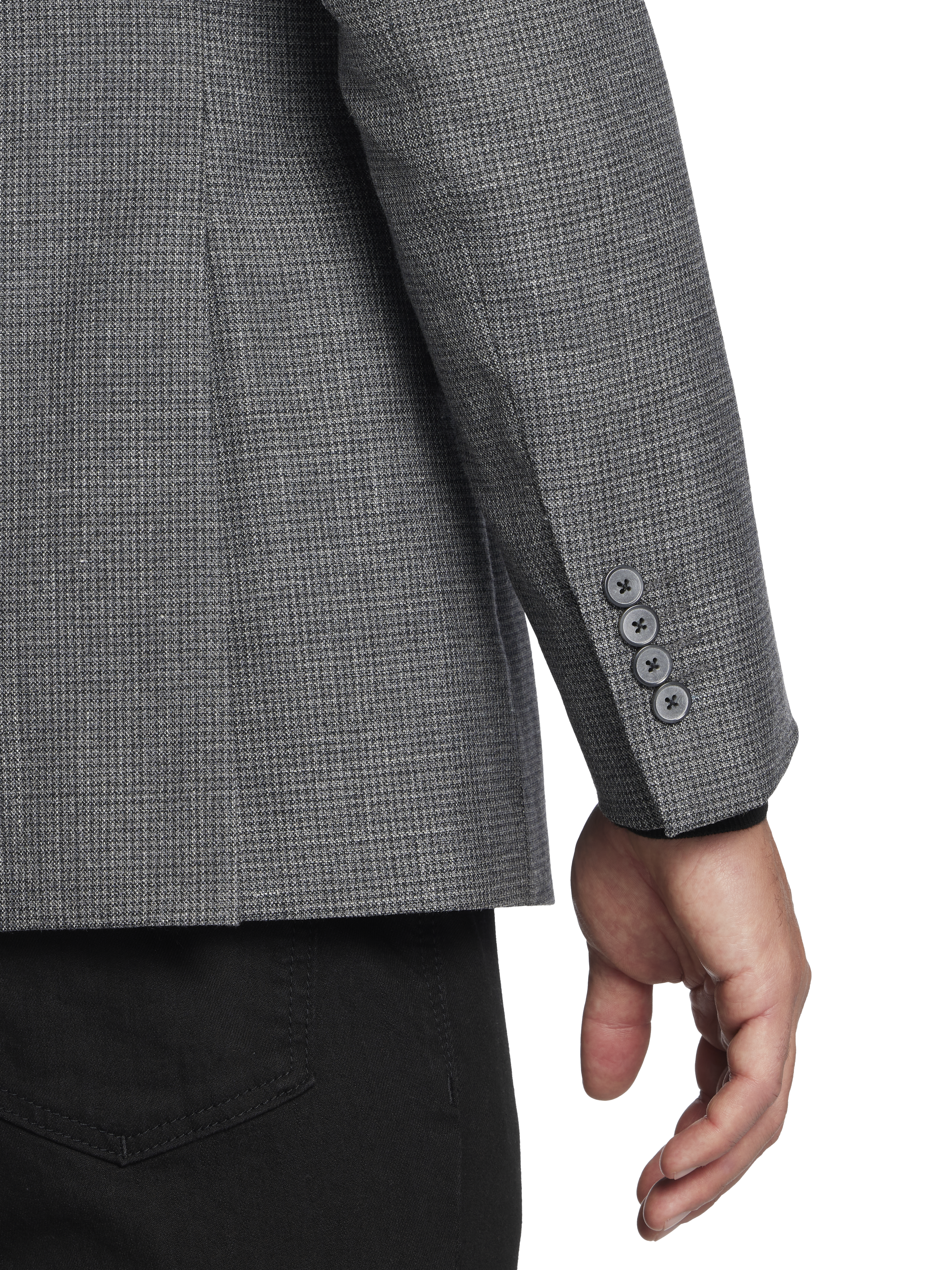 Classic Fit Wool Blend Houndstooth Sport Coat