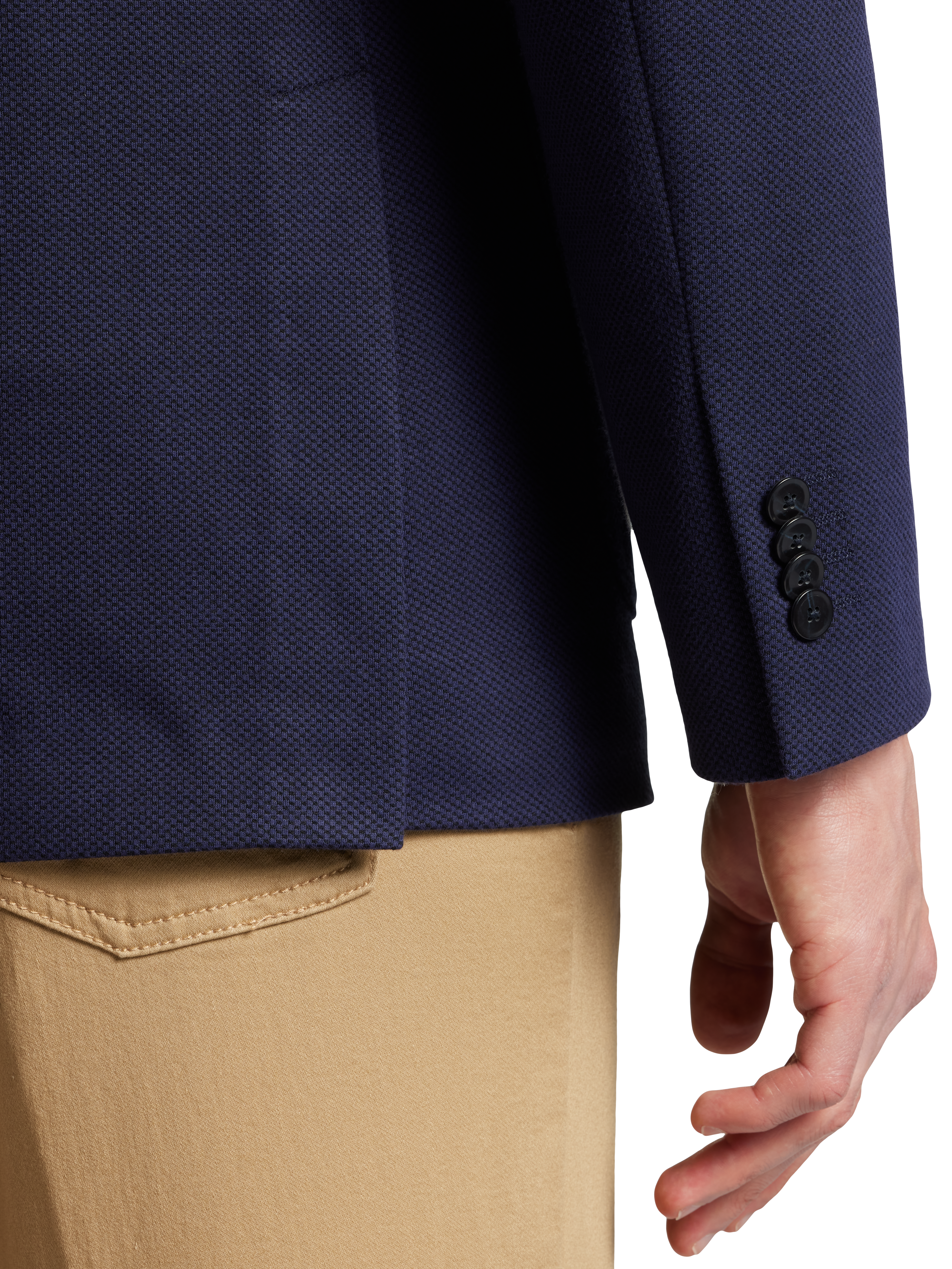 Slim Fit Knit Sport Coat