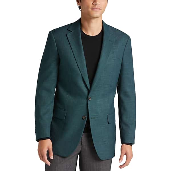 Pronto Uomo Men's Modern Fit Sport Coat Teal - Size: 40 Long - Only Available at Men's Wearhouse