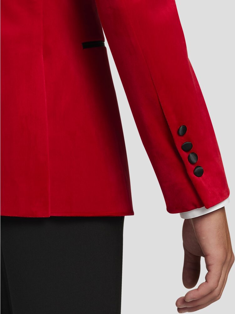 Egara red slim fit dinner jacket sales