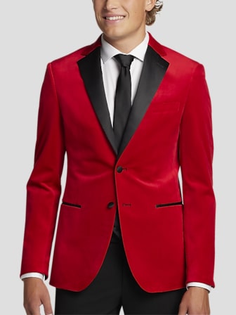 Men's wearhouse red discount blazer