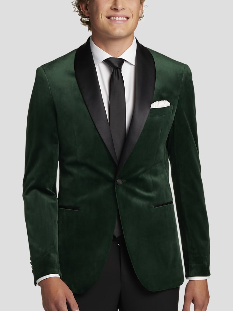 Egara Slim Fit Shawl Lapel Velvet Dinner Jacket Dinner Jackets Men s Wearhouse