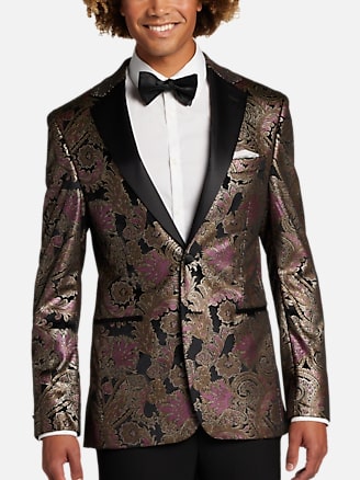 Egara Slim Fit Notch Lapel Satin Dinner Jacket | All Sale| Men's Wearhouse