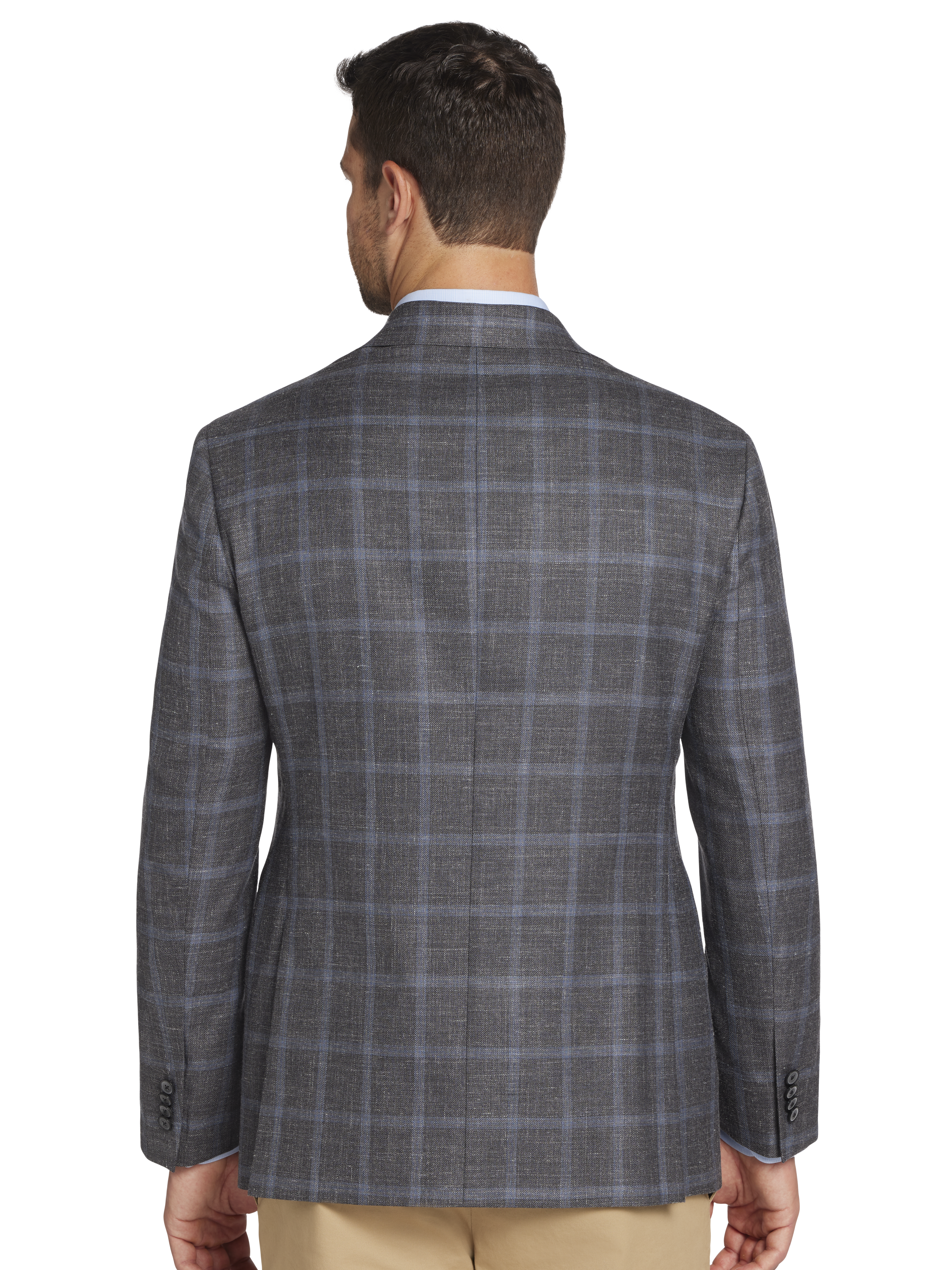 Classic Fit Wool Windowpane Sport Coat