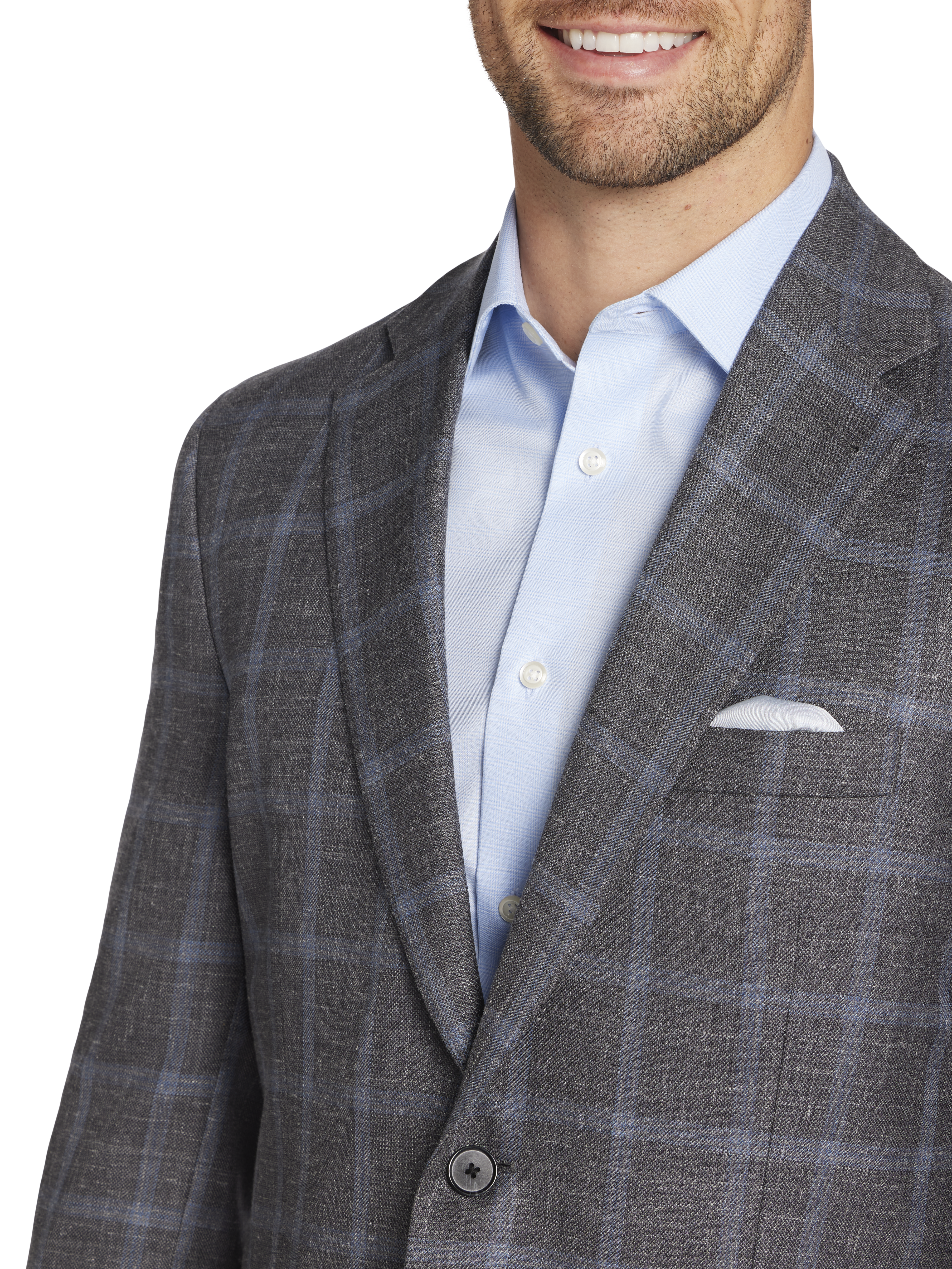Classic Fit Wool Windowpane Sport Coat