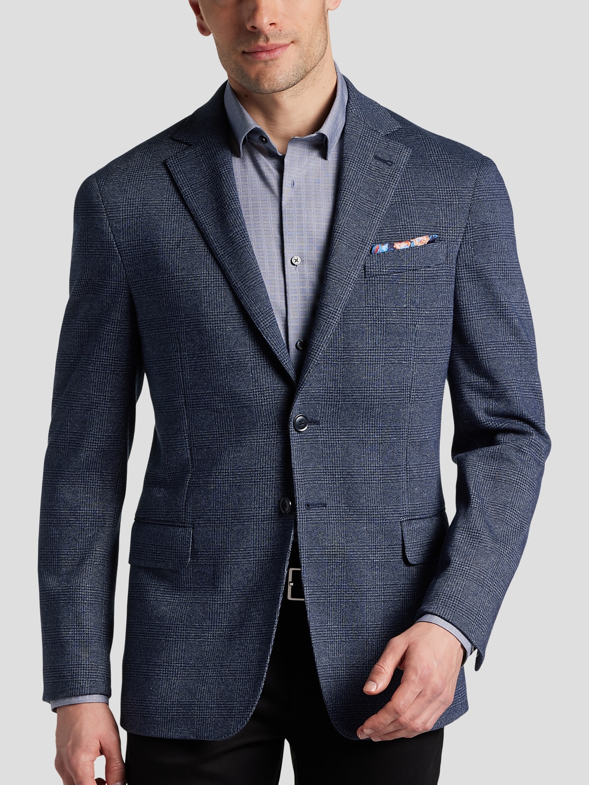 Joe joseph abboud gray performance peacoat discount