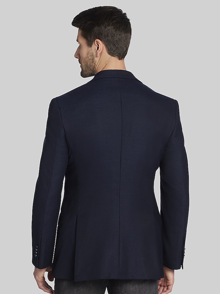 Joseph Abboud Modern Fit Premium Wool Blend Blazer, Navy - Blue