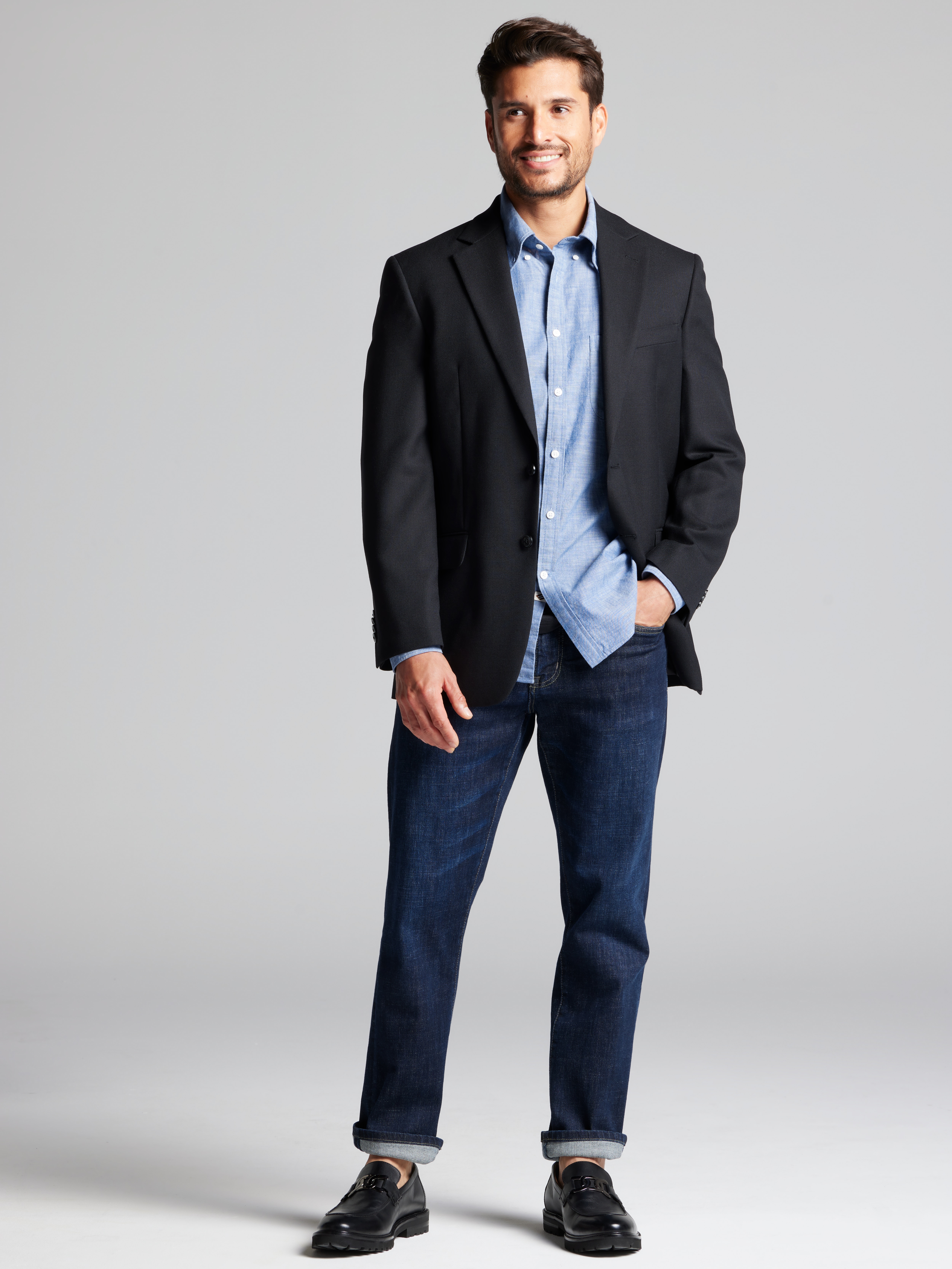 Modern Fit Wool Blend Blazer