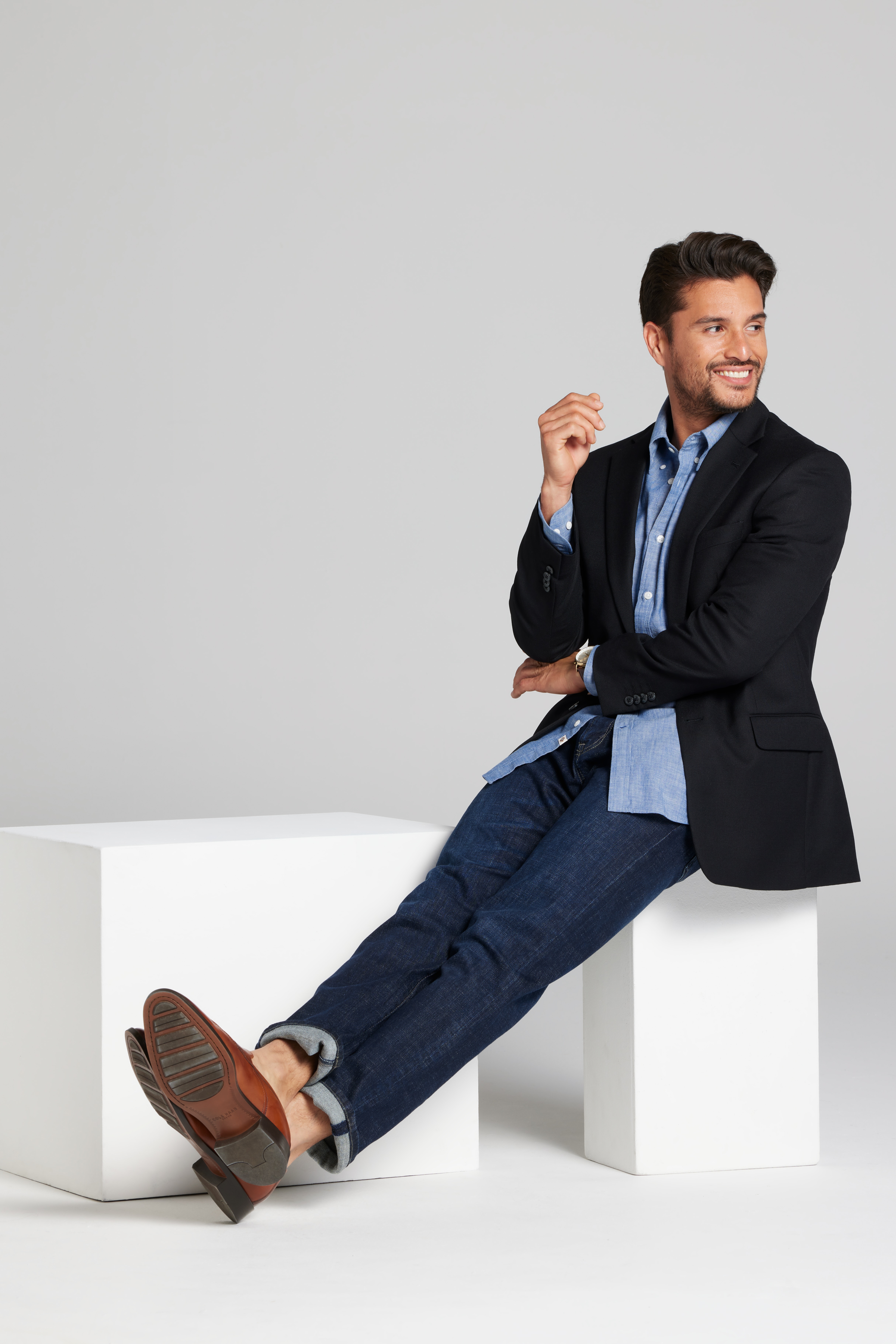 Modern Fit Wool Blend Blazer