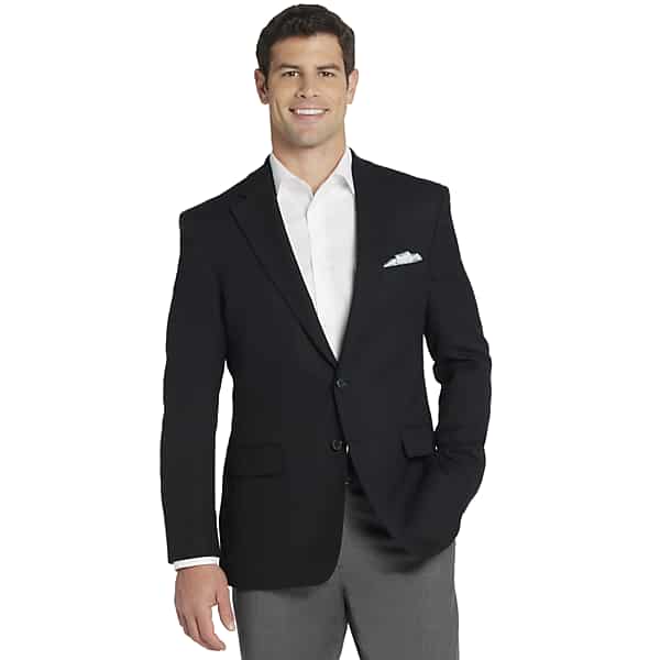 Joseph Abboud Men's Executive Fit Wool Blend Blazer Black Solid - Size: 60 Long TMW16UA60302