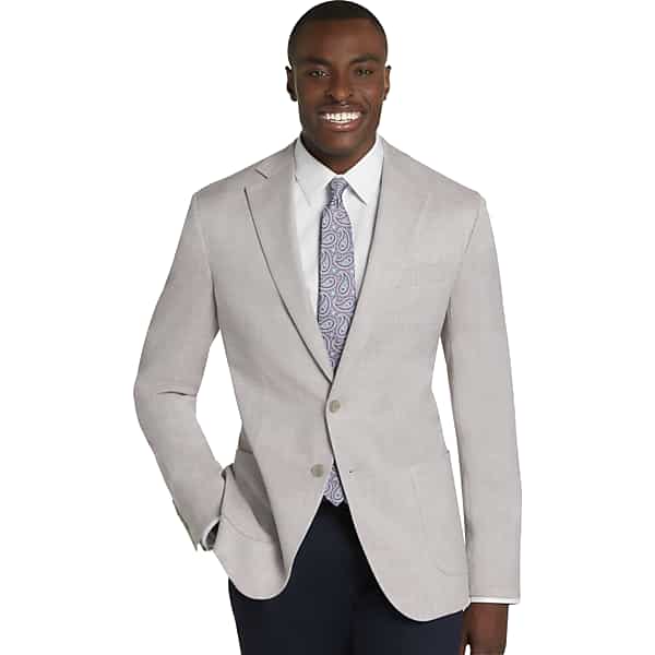 Pronto Uomo Big & Tall Men's Modern Fit Twill Sport Coat Rose Twill - Size: 56 Regular - Only Available at Men's Wearhouse