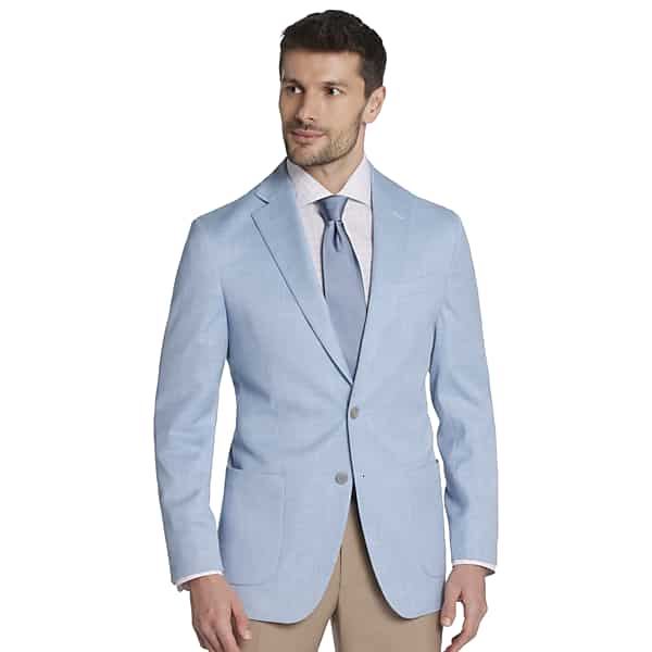 Pronto Uomo Men's Modern Fit Twill Sport Coat Blue Twill - Size: 36 Short - Only Available at Men's Wearhouse
