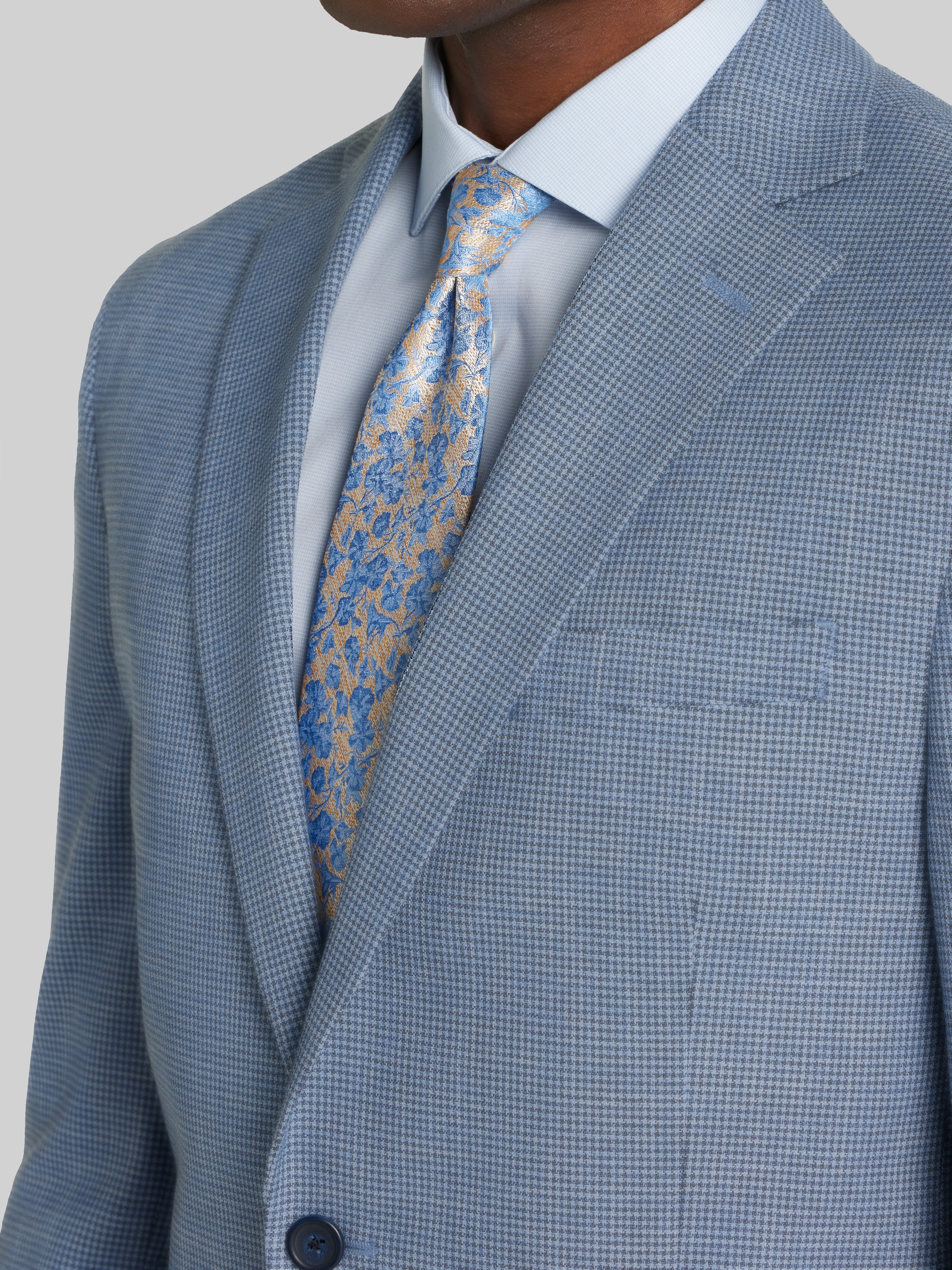 Modern Fit Mini Houndstooth Sport Coat