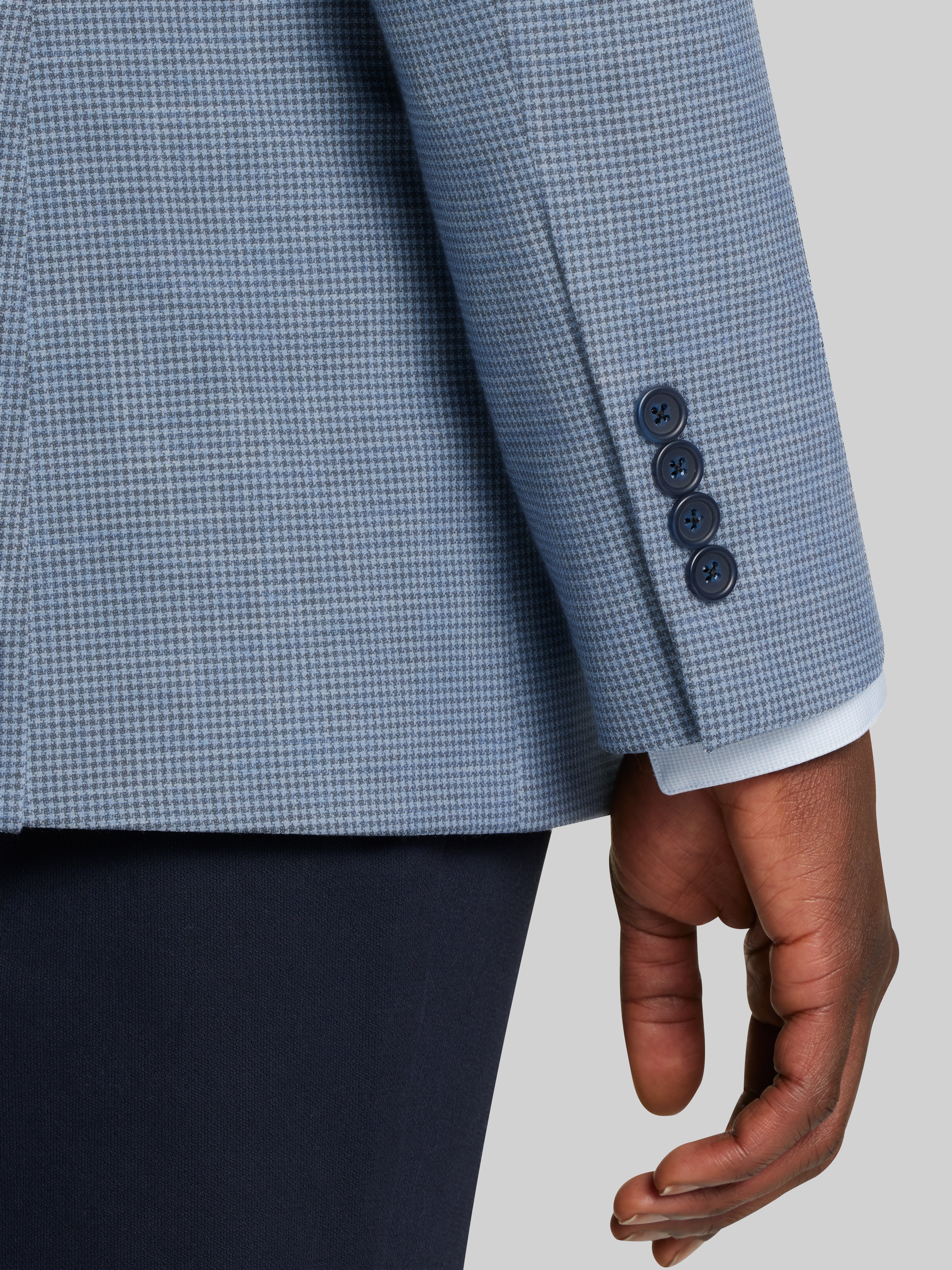 Modern Fit Mini Houndstooth Sport Coat