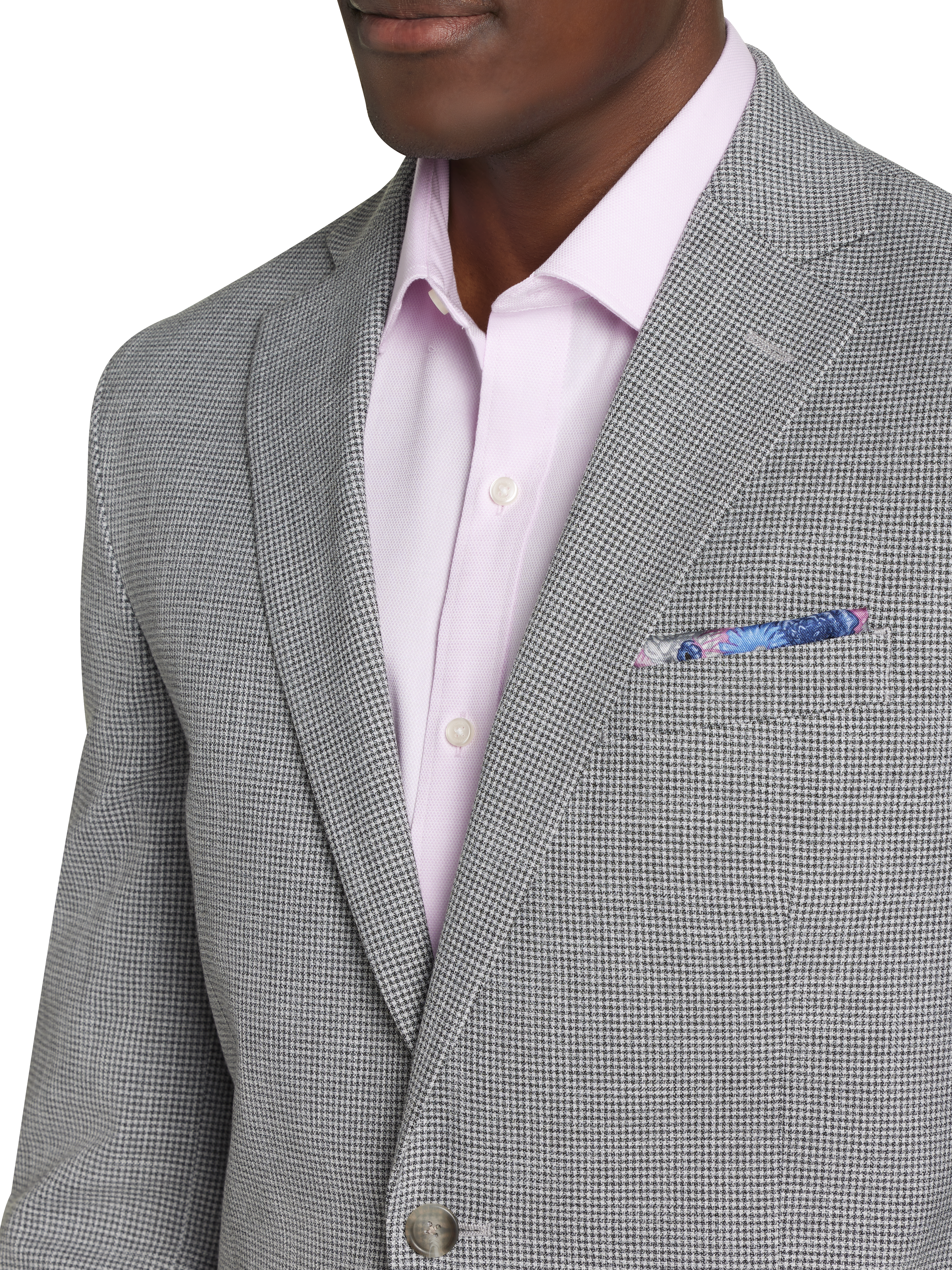 Modern Fit Mini Houndstooth Sport Coat