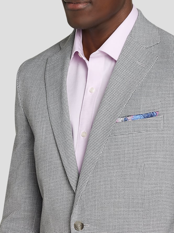 Pronto Uomo Modern Fit Mini Houndstooth Sport Coat