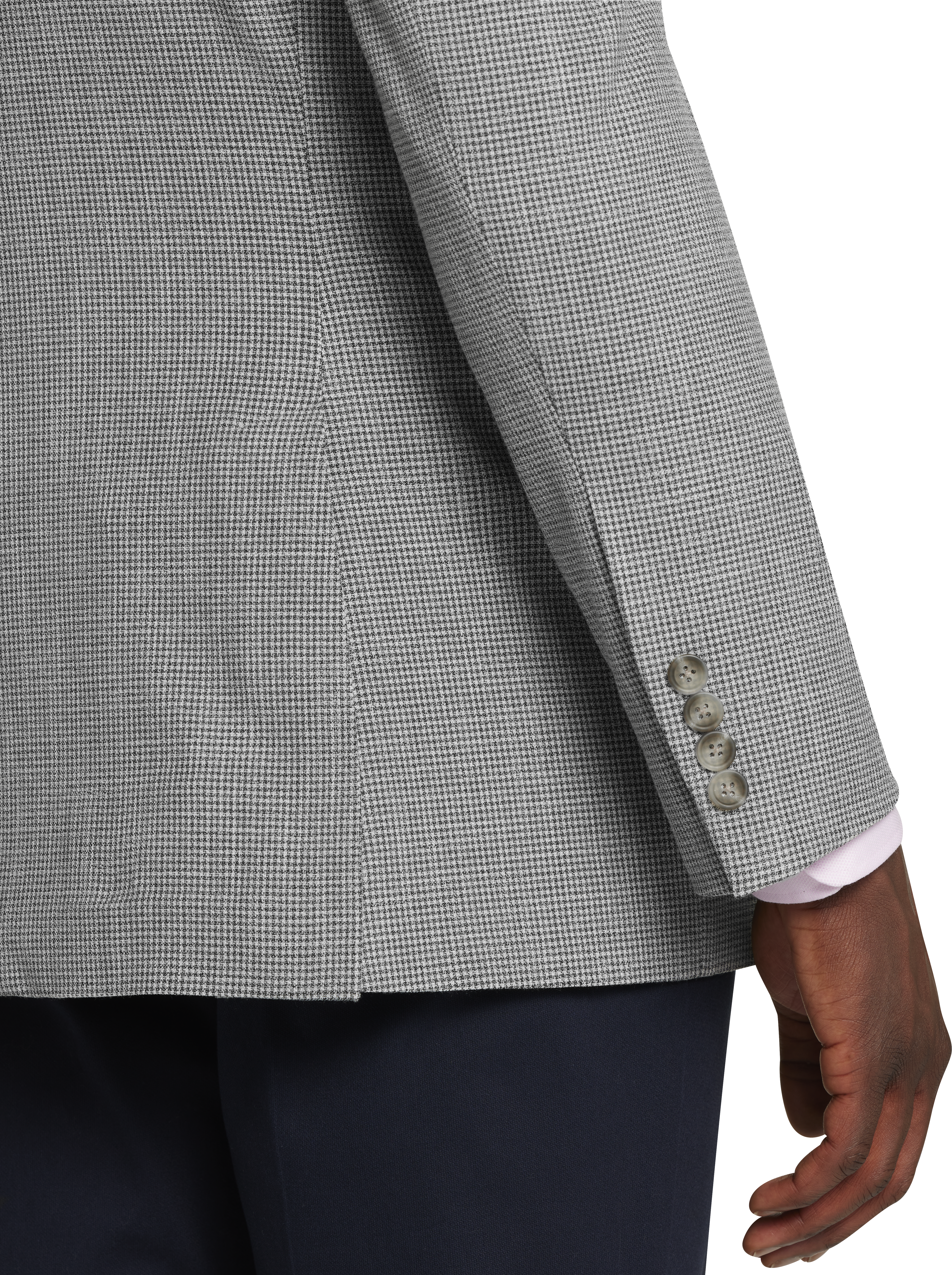 Modern Fit Mini Houndstooth Sport Coat