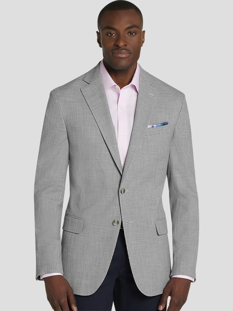 Pronto Uomo Modern Fit Mini Houndstooth Sport Coat Sport Coats