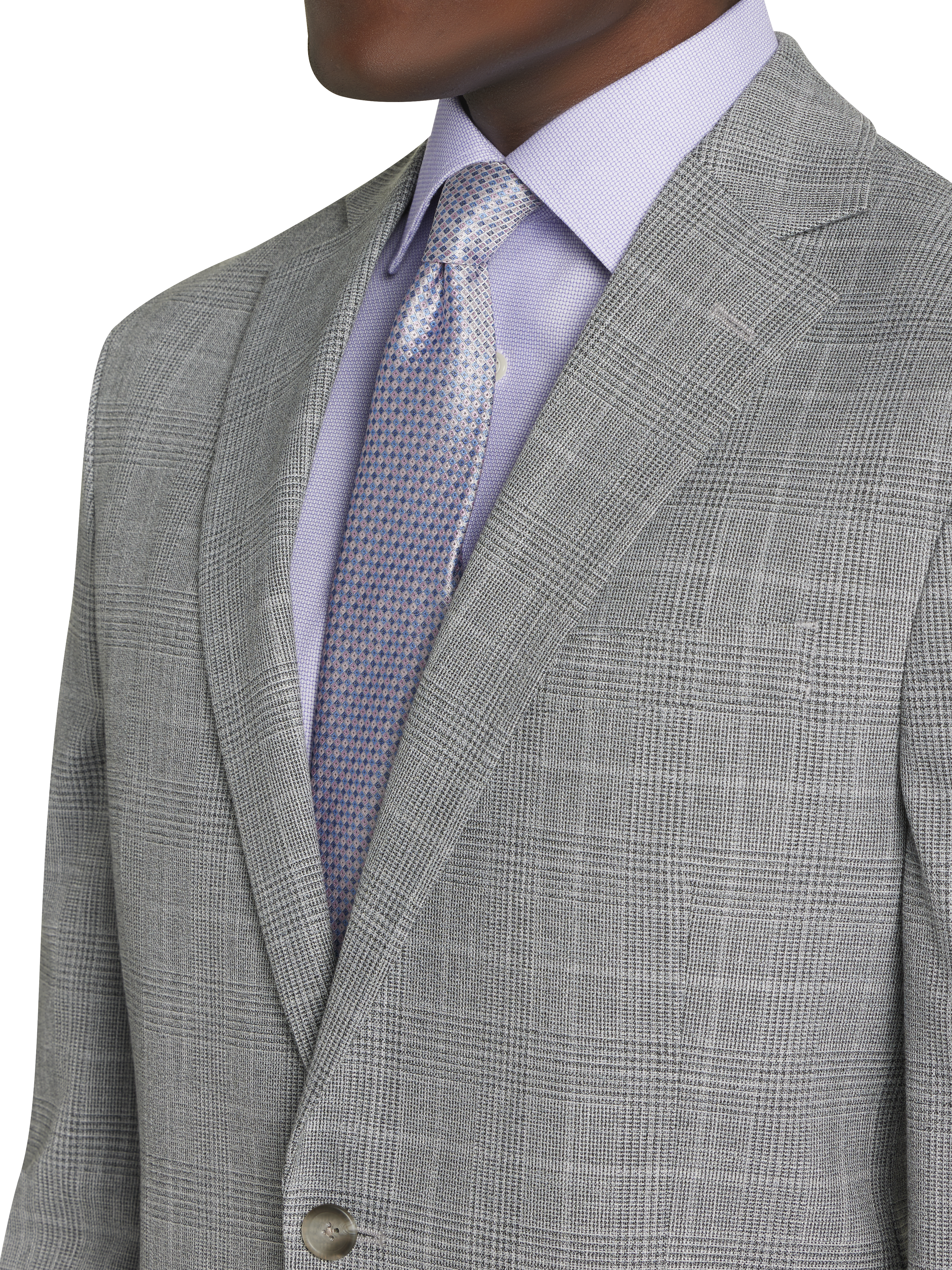 Modern Fit Plaid Sport Jacket