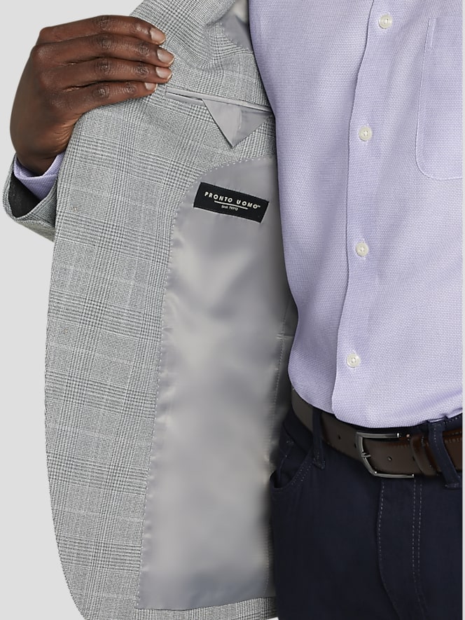 Pronto Uomo Modern Fit Plaid Sport Jacket