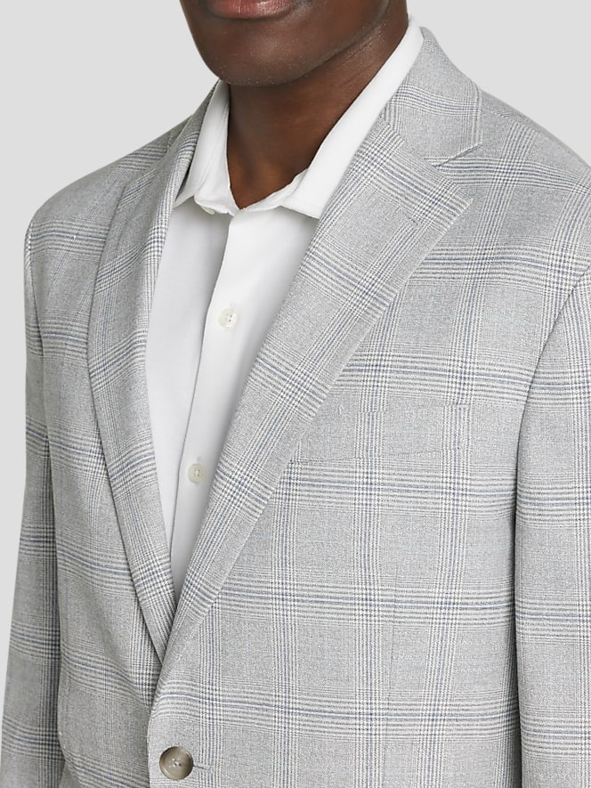 Pronto Uomo Modern Fit Plaid Sport Coat